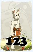 A Dofus character, Ecaflip-Air, by level 123