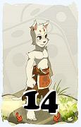 A Dofus character, Ecaflip-Air, by level 14