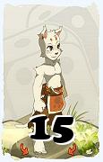 A Dofus character, Ecaflip-Air, by level 15