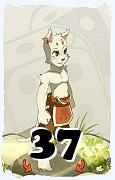 Um personagem do jogo Dofus, Ecaflip-Ar, de nivel 37