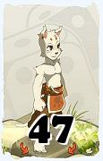 Un personaggio del gioco Dofus, Ecaflip-Aria, al livello 47