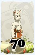 Um personagem do jogo Dofus, Ecaflip-Ar, de nivel 70