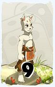 Um personagem do jogo Dofus, Ecaflip-Ar, de nivel 9