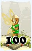 Un personaje del juego Dofus, Aniripsa-Aire, de nivel 100