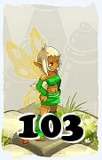 Um personagem do jogo Dofus, Eniripsa-Ar, de nivel 103