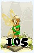 Un personaggio del gioco Dofus, Aniripsa-Aria, al livello 105