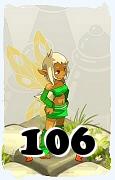 Un personaje del juego Dofus, Pandawa-Aire, de nivel 106