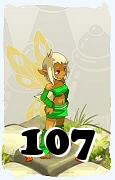 Um personagem do jogo Dofus, Eniripsa-Ar, de nivel 107