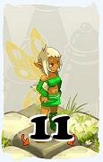 Um personagem do jogo Dofus, Sadida-Ar, de nivel 11