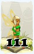 Un personaje del juego Dofus, Aniripsa-Aire, de nivel 111