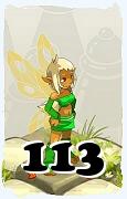 Un personaje del juego Dofus, Aniripsa-Aire, de nivel 113