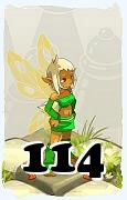 Um personagem do jogo Dofus, Eniripsa-Ar, de nivel 114