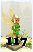 Un personaggio del gioco Dofus, Aniripsa-Aria, al livello 117