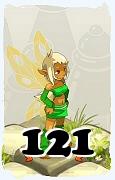 Un personnage du jeu Dofus, Eniripsa-Air, au niveau 121