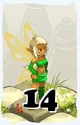 Un personnage du jeu Dofus, Eniripsa-Air, au niveau 14