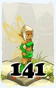 Un personaggio del gioco Dofus, Sadida-Aria, al livello 141