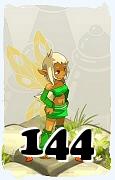 Un personnage du jeu Dofus, Eniripsa-Air, au niveau 144