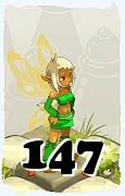 Un personaje del juego Dofus, Aniripsa-Aire, de nivel 147