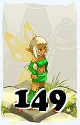 Un personaje del juego Dofus, Aniripsa-Aire, de nivel 149