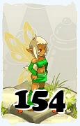 Un personaje del juego Dofus, Sadida-Aire, de nivel 154