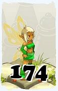 Un personaje del juego Dofus, Aniripsa-Aire, de nivel 174