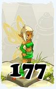 Un personaje del juego Dofus, Aniripsa-Aire, de nivel 177