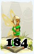 Un personaje del juego Dofus, Aniripsa-Aire, de nivel 184