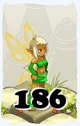 Um personagem do jogo Dofus, Eniripsa-Ar, de nivel 186