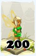 Um personagem do jogo Dofus, Eniripsa-Ar, de nivel 200