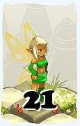 Un personnage du jeu Dofus, Osamodas-Air, au niveau 21