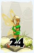 Un personaje del juego Dofus, Aniripsa-Aire, de nivel 24