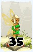 Un personnage du jeu Dofus, Féca-Air, au niveau 35