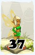 Un personaje del juego Dofus, Aniripsa-Aire, de nivel 37