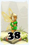 Un personaje del juego Dofus, Aniripsa-Aire, de nivel 38