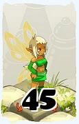 Un personnage du jeu Dofus, Eniripsa-Air, au niveau 45