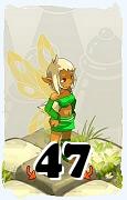 Un personaje del juego Dofus, Aniripsa-Aire, de nivel 47