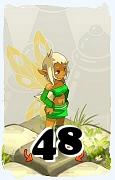 Un personaje del juego Dofus, Pandawa-Aire, de nivel 48