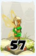 Un personaje del juego Dofus, Aniripsa-Aire, de nivel 57