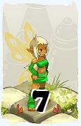 Un personnage du jeu Dofus, Osamodas-Air, au niveau 7