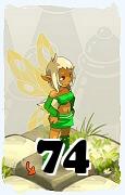 Um personagem do jogo Dofus, Enutrof-Ar, de nivel 74