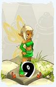 Um personagem do jogo Dofus, Eniripsa-Ar, de nivel 9