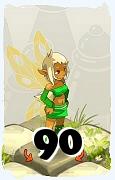 Un personaje del juego Dofus, Aniripsa-Aire, de nivel 90