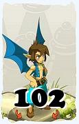 Um personagem do jogo Dofus, Eniripsa-Ar, de nivel 102