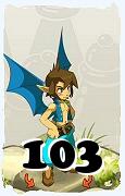 Um personagem do jogo Dofus, Eniripsa-Ar, de nivel 103