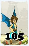 Um personagem do jogo Dofus, Sadida-Ar, de nivel 105