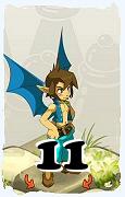 Un personnage du jeu Dofus, Sadida-Air, au niveau 11