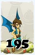 Um personagem do jogo Dofus, Eniripsa-Ar, de nivel 195