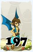 Un personnage du jeu Dofus, Eniripsa-Air, au niveau 197