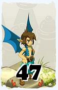 Un personnage du jeu Dofus, Eniripsa-Air, au niveau 47