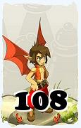 Um personagem do jogo Dofus, Eniripsa-Ar, de nivel 108